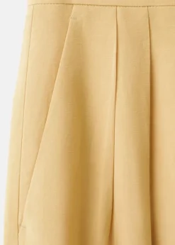Straight mid-rise trousers