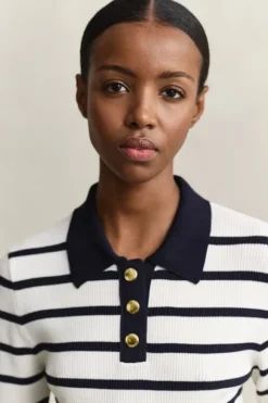 STRIPED KNIT RUGGER