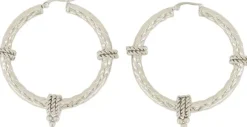 Structured swirl earrings