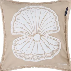 Summer Embroidered Patch Linen/Cotton Pillow Cover