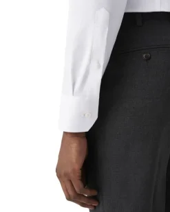 Super Slim Fit White Signature Twill Shirt