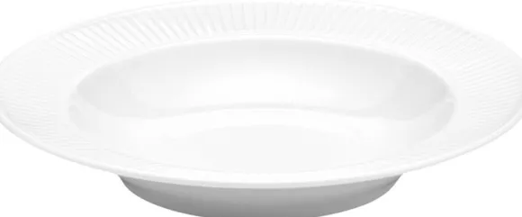 "Tallerken dyp Plissé 22 cm Hvit"