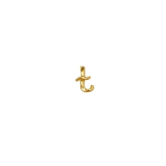 T Alphabet Single Earring