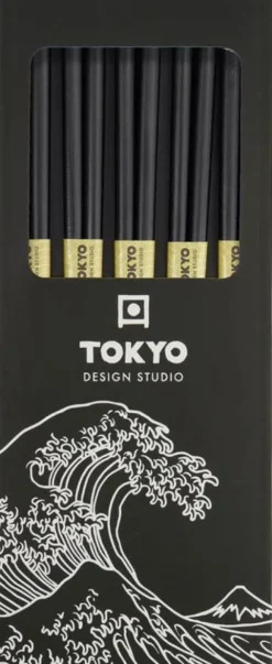 TDS Bamboo Chopstick Set/5 Black
