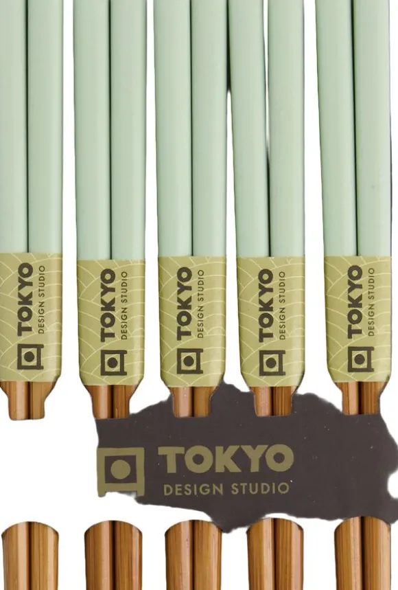 TDS Bamboo Chopstick Set/5 Mint