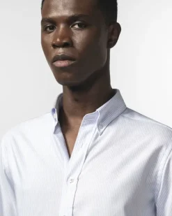 The Founder 4. 0 | Light blue stripe | Slim fit