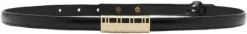 Thin belt with metal detail