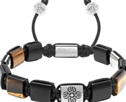 Tiger Eye Dorje Flatbead Bracelet