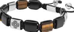Tiger Eye Dorje Flatbead Bracelet