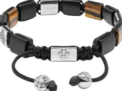 Tiger Eye Dorje Flatbead Bracelet