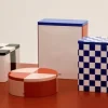 Tin Container-Round-Red and soft pi