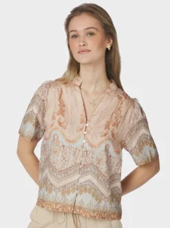 Torana Flower Border Blouse