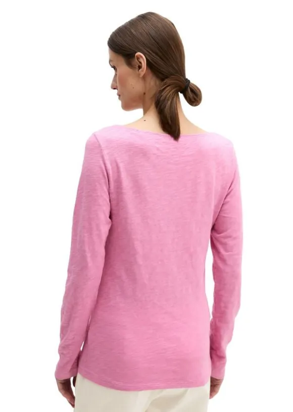 T-shirt, long sleeve, boat neck