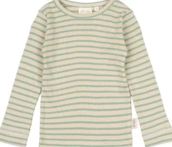 T-shirt L/S Modal Striped