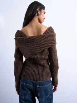TSJULIE OFF SHOULDER KNIT TOP