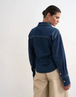 TSSANNE DENIM CINCH SHIRT DNM