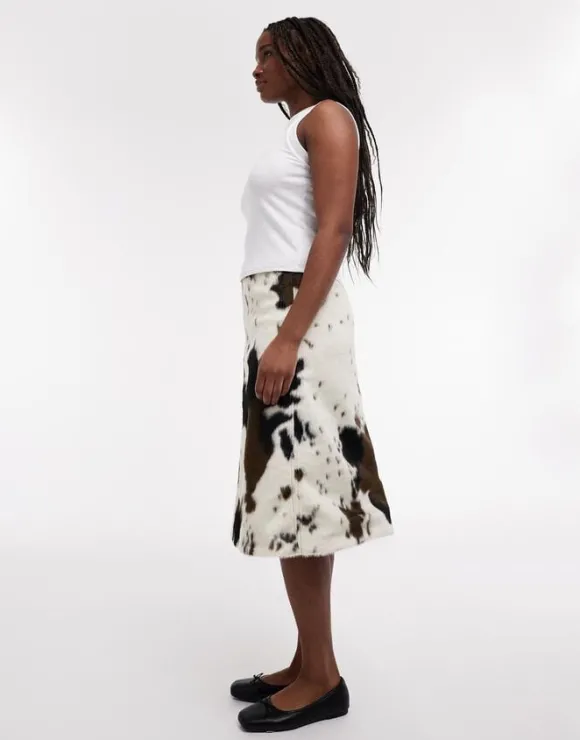 TSSOFFI A LINE MIDI SKIRT WVN