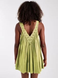 TSSOPHIE DEEP V MINI DRESS WVN