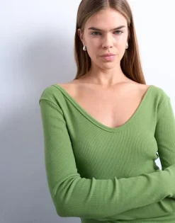 TSWENDY LS V-NECK TOP JRS
