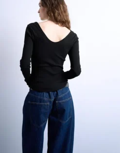 TSWENDY LS V-NECK TOP JRS