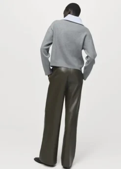 Turtleneck sweater with zip