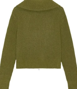 Two-Way Zip Wool Knit
