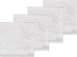 Tygservett 4-pack Tiles Damast Optisk vit