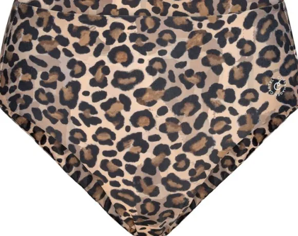 Ubud højtaljet bikini underdel - Leopard