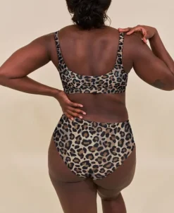 Ubud højtaljet bikini underdel - Leopard
