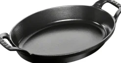 Ugnsform 28 Svart Oval Gjutjärn