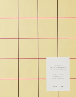 UMA Flat Lay Notebook - Large, Yellow check