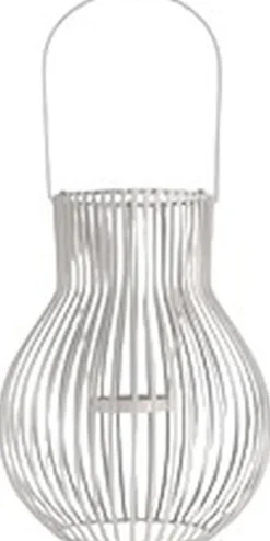 UPSIDE DOWN lantern, outdoor, large, light grey