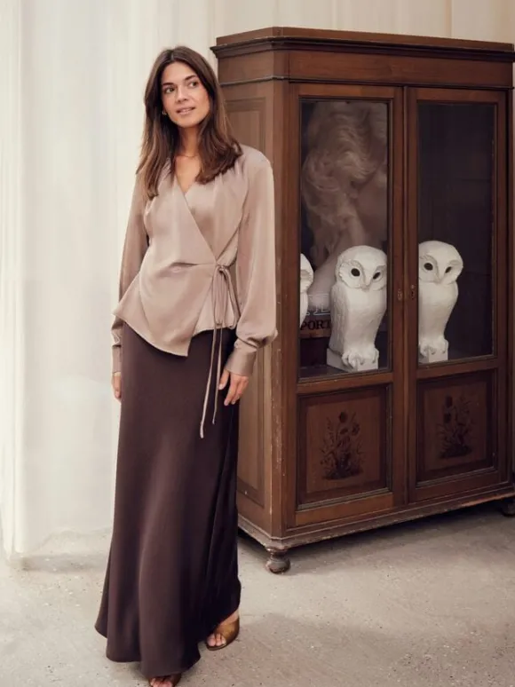 Vicky Heavy Sateen Skirt