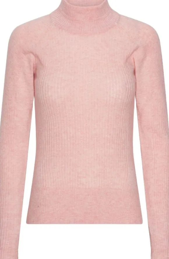 Vilda turtleneck cashmere blend sweater - Blush