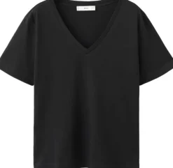 V-neck cotton T-shirt