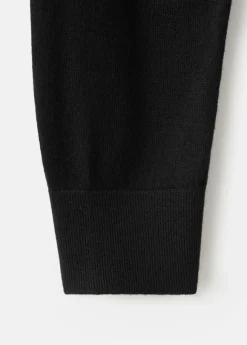 V-neck knit sweater
