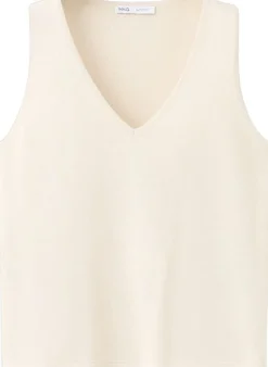 V-neck knit top