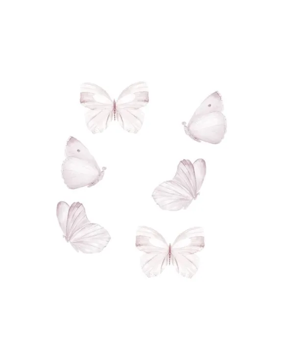 Wallsticker Sommerfugle 6 stk.