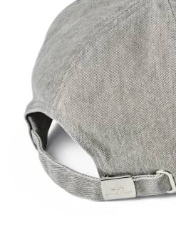 Washed Cotton Twill Mirror Coal Cap