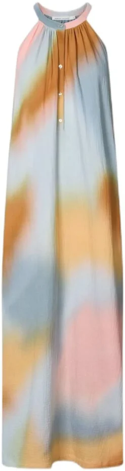Water colour button front dress - M