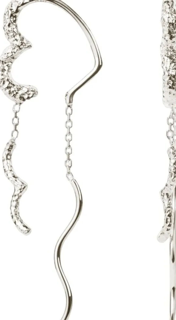Wavy Sparkly Heart Earlines