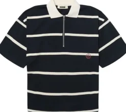 WBHiro S/S Stripe Zip Polo