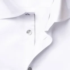 White Twill Shirt Grey Details - Contemporary Fit