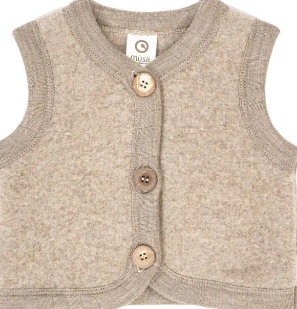 Woolly fleece vest