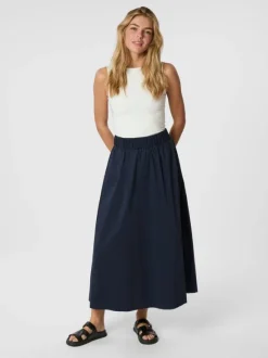 Yara Long Poplin Skirt