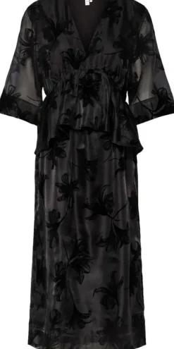 YASLINGU 3/4 MIDI DRESS