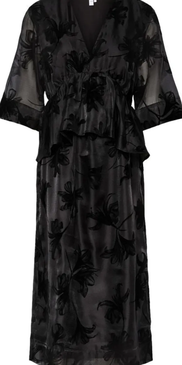 YASLINGU 3/4 MIDI DRESS