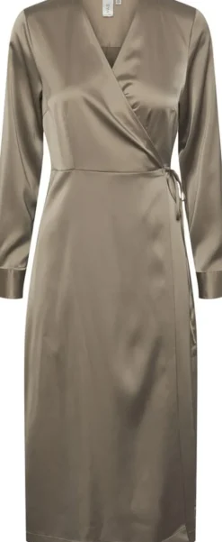 YASPELLA LS WRAP MIDI DRESS S. NOOS