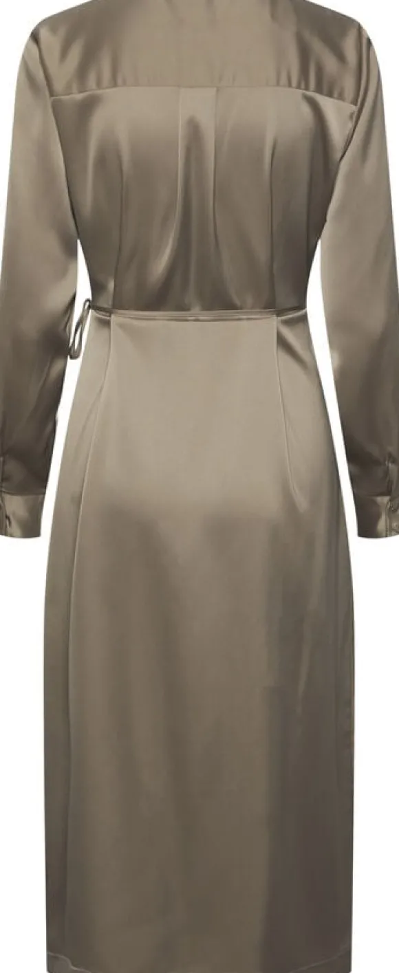 YASPELLA LS WRAP MIDI DRESS S. NOOS